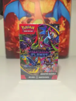 Pokemon TCG Mega Evolutions Phantasmal Flames Booster Bundle Box- (6 Packs) - Image 1
