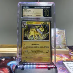 Pokemon Prismatic Evolutions Poster Collection BlackStar Jolteon CGC Pristine 10 - Image 1