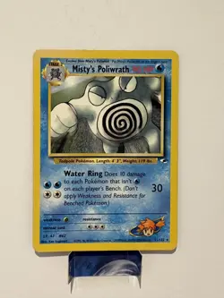 Pokemon TCG Misty's Poliwrath Gym Heroes 31/132 Non Holo Rare LP Condition - Image 1