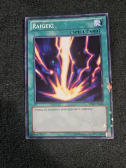 Yugioh! LP Raigeki - BP01-EN032 - Starfoil Rare - Lightly Played, En - Image 1