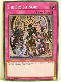 Yu-Gi-Oh - 1x #008 The Six Shinobi - SPWA - Spirit Warriors - Image 1