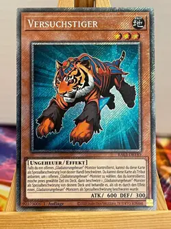 Versuchstiger RA03-DE189 Platinum Secret Rare Deutsch NM YUGIOH - Image 1