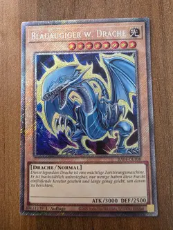 Yu-Gi-Oh! RA04-DE108 Blauaugiger w. Drache Plat SecR NM 1st - Image 1