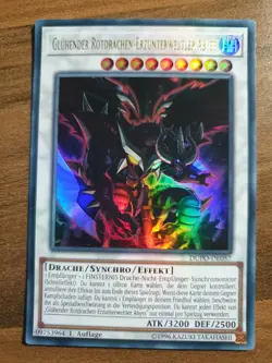Yu-Gi-Oh! DUPO-DE057 Gluhender Rotdrachen Erzunterweltler Abyss Ultra Rare NM - Image 1