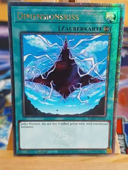 Dimensionsriss RA03-DE163 Quarter Century Rare DE NM 25th Bonanza YUGIOH - Image 1