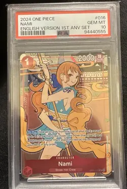 Nami English Version 1st Anniversary Set OP01-016 One Piece Promotion Cards Foil - Image 1