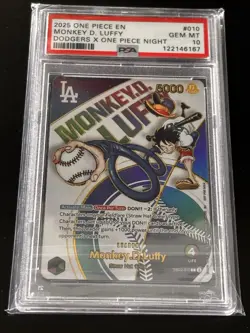 Monkey D. Luffy (010) (Dodgers x ONE PIECE) EB02-010 One Piece Promotion Cards - Image 1
