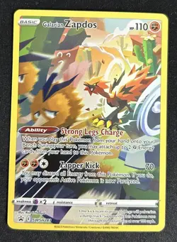 Galarian Zapdos SWSH283 Black Star Promo Ultra Rare Holo Pokemon TCG Card NM - Image 1