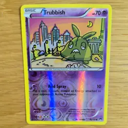 TRUBBISH 56/122 POKEMON CARD (XY BREAKPOINT SET) REVERSE HOLO - Image 1