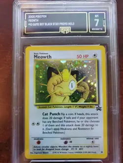 Meowth Black Star Promo Holo Pokemon Card Base WOTC PSA BGS GMA 7 NM - Image 1