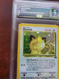 Meowth Black Star Promo Holo Pokemon Card Base WOTC PSA BGS GMA 7 NM - Image 2
