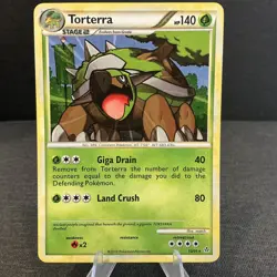 Torterra 10/95 HGSS Unleashed Holo Rare 2010 Pokemon TCG Card - Image 1