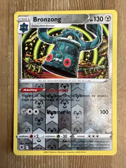 POKEMON Card - Bronzong 112/189 - Reverse Holo - Astral Radiance - NM - Image 1