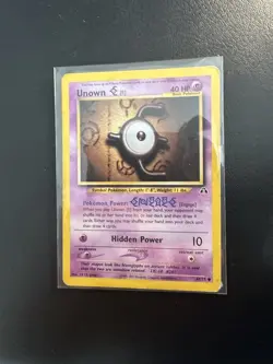 Pokemon Unown E Neo Discovery TCG Card 67/75 Regular DAMAGED - Image 1