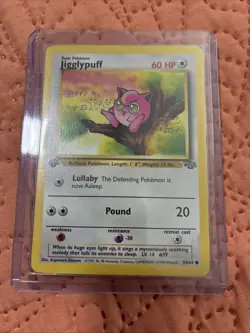 Pokemon TCG Jigglypuff 1st Edition Jungle Card 54/64 Regular Common Mint - Image 1