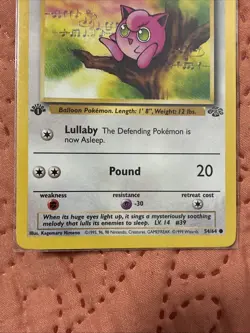 Pokemon TCG Jigglypuff 1st Edition Jungle Card 54/64 Regular Common Mint - Image 5