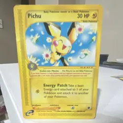 Pokemon Pichu Expedition Base Set Rare 58/165 30 HP English TCG Card 2002 - Image 1