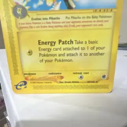 Pokemon Pichu Expedition Base Set Rare 58/165 30 HP English TCG Card 2002 - Image 4