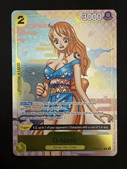 O-Nami OP06-101 Event Pack Vol. 5 Promo Prize Manga Rare One Piece Card - Image 1