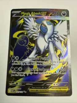 Pokemon Me01: Mega Evolution Holo Card Absol EX 161/132 Ultra Rare NM Condition - Image 1