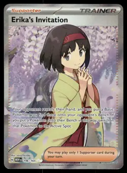 Pokemon Cards Erika's Invitation 196/165 151 Ultra Rare NM - Image 1