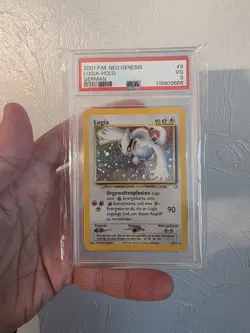 Pokemon Neo Genesis Holo Card Lugia 9/111 PSA 3 Graded 💫 German 💫2000 Vintage - Image 1