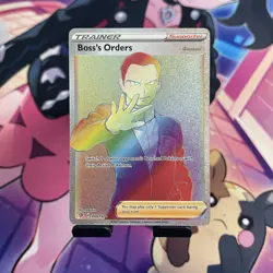 Pokemon Card | Boss’s Orders 200/192 Trainer Secret Rainbow Rare Rebel Clash - Image 2