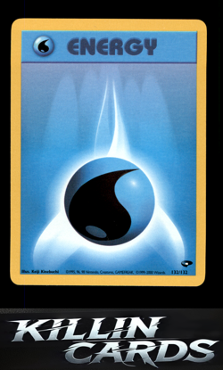 Water Energy 132/132 Pokemon Common Gym Challenge Card LP - Image 1