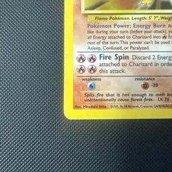 Charizard 4/130 Base Set 2 Vintage Pokemon Card Damaged - Image 4