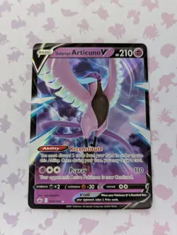 Galarian Articuno V - 058/198 - Pokemon Chilling Reign Sword Shield Rare Card M - Image 1