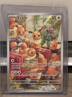 Pokemon TCG Eevee 188/167 Sv06 Twilight Masquerade Holo Illustration Rare Card - Image 1