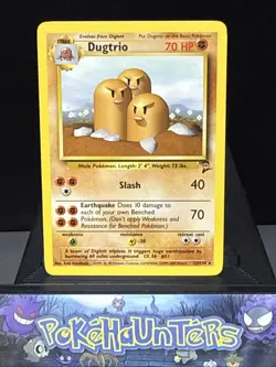 Pokemon Card Dugtrio 23/130 Rare Base Set 2 WOTC Near Mint - Image 1