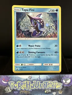 Pokemon Card Tapu Fini SM92 Black Star Promo Holo Rare NM - Image 1