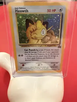 Pokemon TCG Meowth Black Star Promos Holo Card Wizards Black Star Promos 10 - Image 2