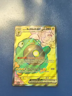 Pokemon TCG Iono's Bellibolt EX Full Art Ultra Rare Holo Card 172/159 - Image 2