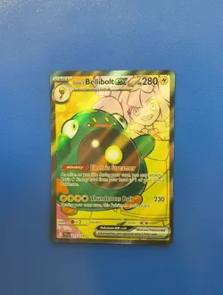 Pokemon TCG Iono's Bellibolt EX Full Art Ultra Rare Holo Card 172/159 - Image 3