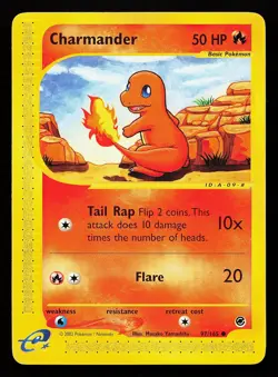 Charmander 97/165 Common Expedition Pokemon Card - Image 1