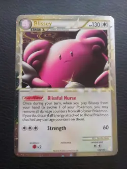 Pokemon TCG Blissey Prime Heart Gold Soul Silver Card #106/123 - Image 1