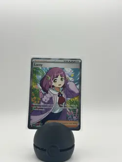 Pokemon TCG Stellar Crown Lacey Trainer Full Art Ultra Rare Holo Card 166/142 NM - Image 1