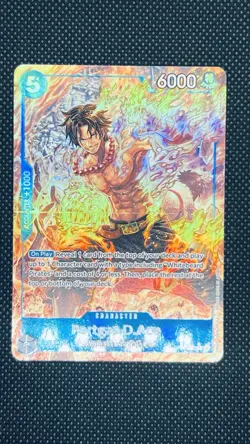 OP08-052 Portgas.D.Ace R Alt Art One Piece TCG English Card - Image 1