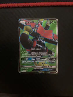 Tapu Bulu GX 130/147 Burning Shadows NM Full Art Pokemon Card - Image 1