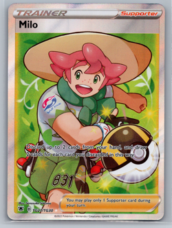 Milo - TG27/TG30 - Pokemon Astral Radiance Sword & Shield Full Art Card NM - Image 1