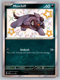 Holo Maschiff - SVP071 Scarlet & Violet Promo Cards Pokemon TCG NM - Image 1