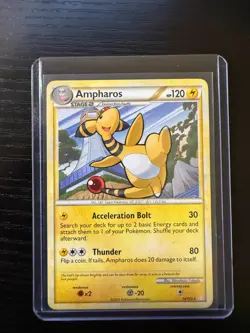 Ampharos HeartGold & SoulSilver 14/123 Rare non-holo LP - ungraded Pokemon Card - Image 1