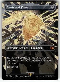 Aettir and Priwen (Borderless) M FINAL FANTASY 350 MTG Near Mint NM - Image 1