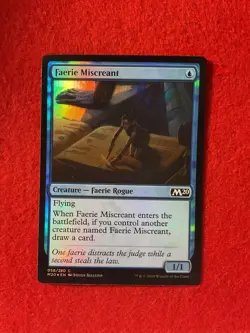 Faerie Miscreant- Foil - Core Set 2020 - Magic the Gathering - MTG - Image 1