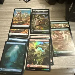 Mtg Full Set Of Foil Full Art Basic Lands Lorwyn Eclipsed - Image 1