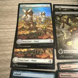 Mtg Full Set Of Foil Full Art Basic Lands Lorwyn Eclipsed - Image 3