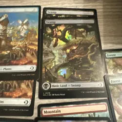 Mtg Full Set Of Foil Full Art Basic Lands Lorwyn Eclipsed - Image 4