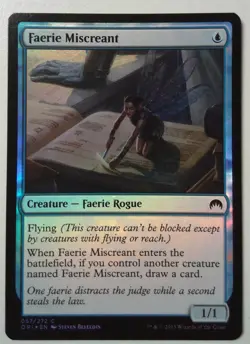 Faerie Miscreant *FOIL Common* Magic MtG x1 Origins SP - Image 1